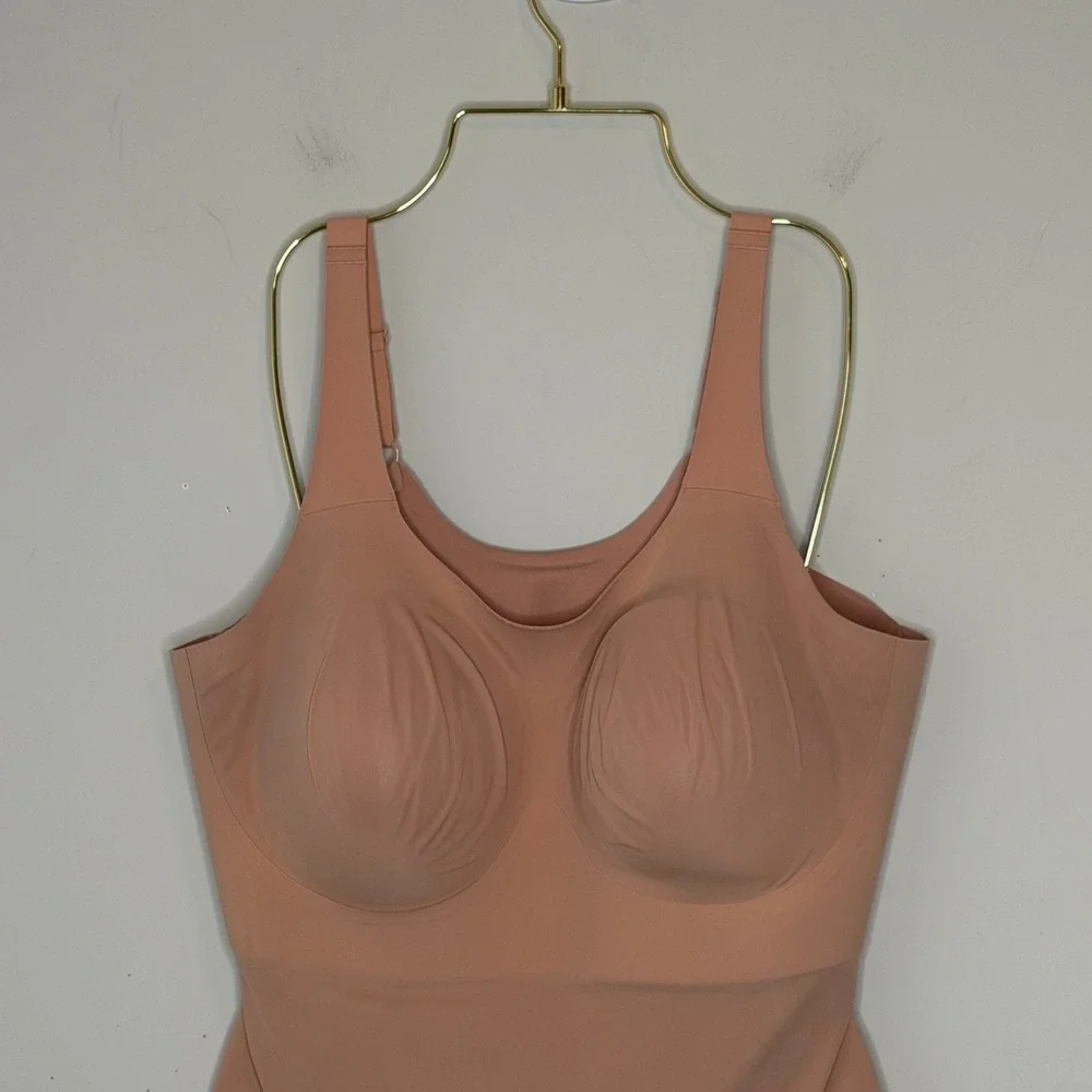 Evelyn & Bobbie Structured Scoop Bra Tank Nude Seamless Camisole 2XL - Picture 3 of 7